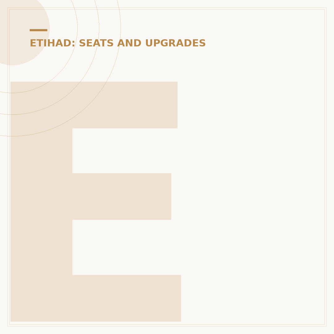 Etihad Airways 1st Class