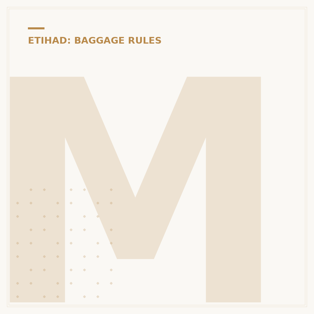Managing Etihad Baggage Extra Fees and Allowances