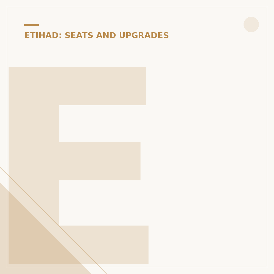 Etihad Business Class