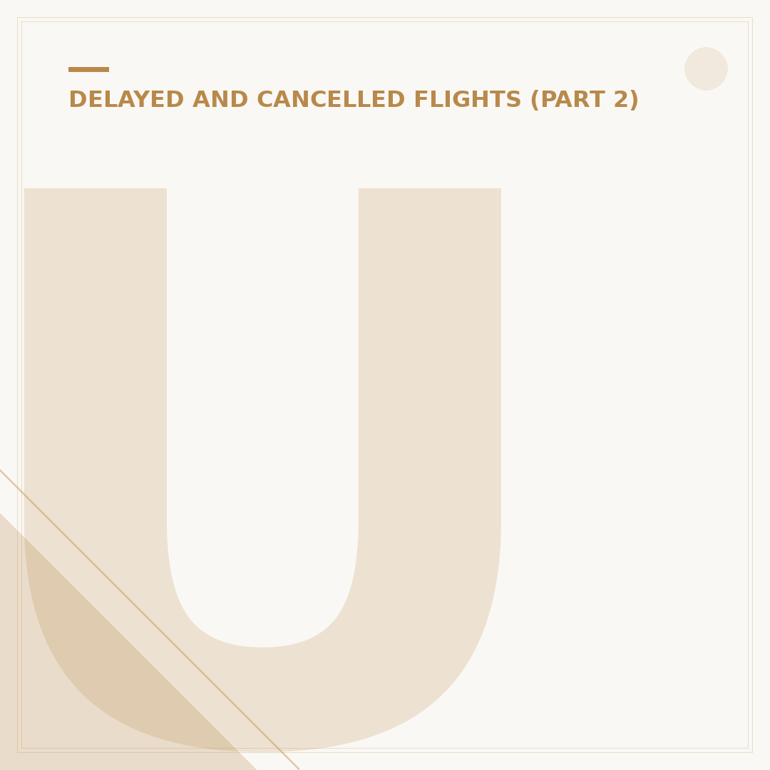 Understanding Extraordinary Circumstances Flight Delay