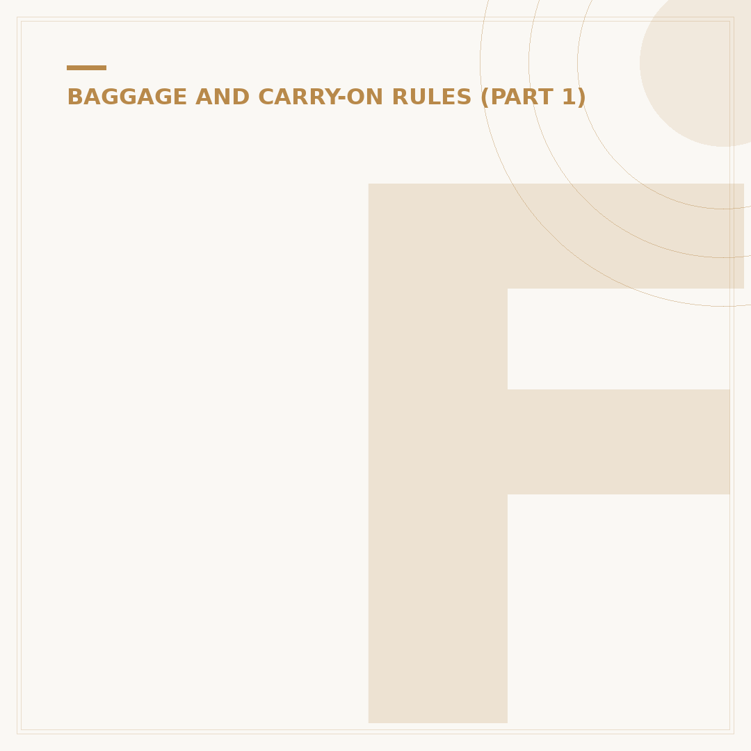 Finnair Allowed Baggage Rules