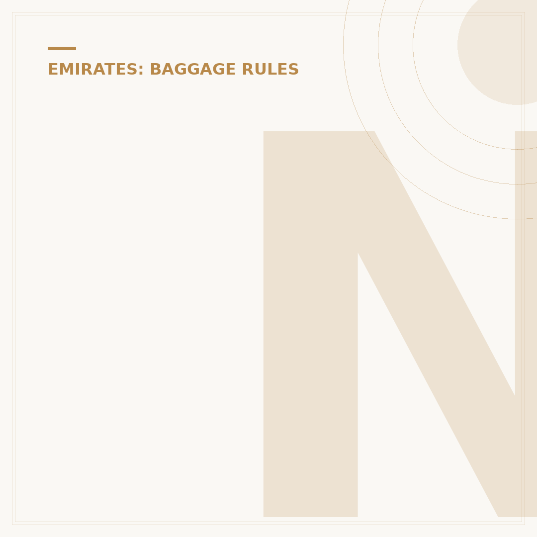 Navigating Fly Emirates Baggage Policy Rules