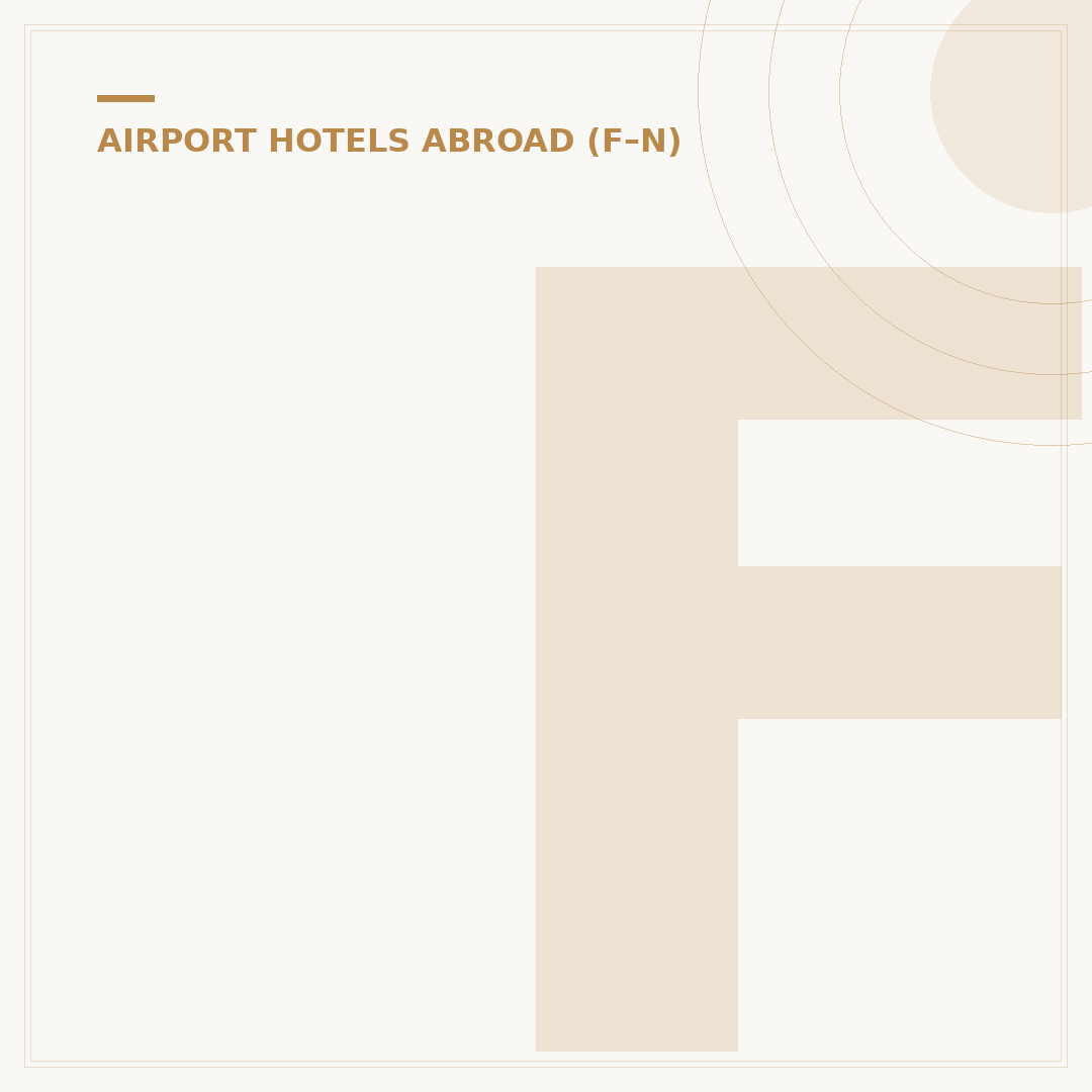 Frankfurt Airport Hotel: Navigating Your Stay Near FRA