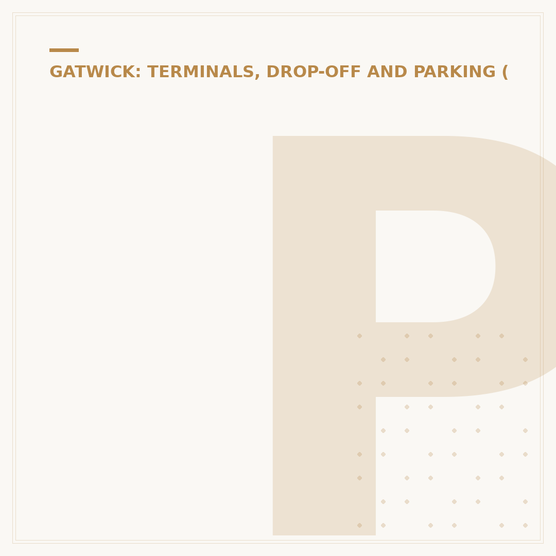 Pay Gatwick Airport Drop Off Charges