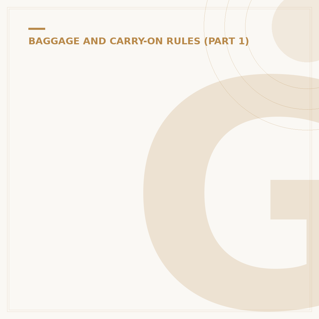 Gatwick Airport Hand Luggage Restrictions