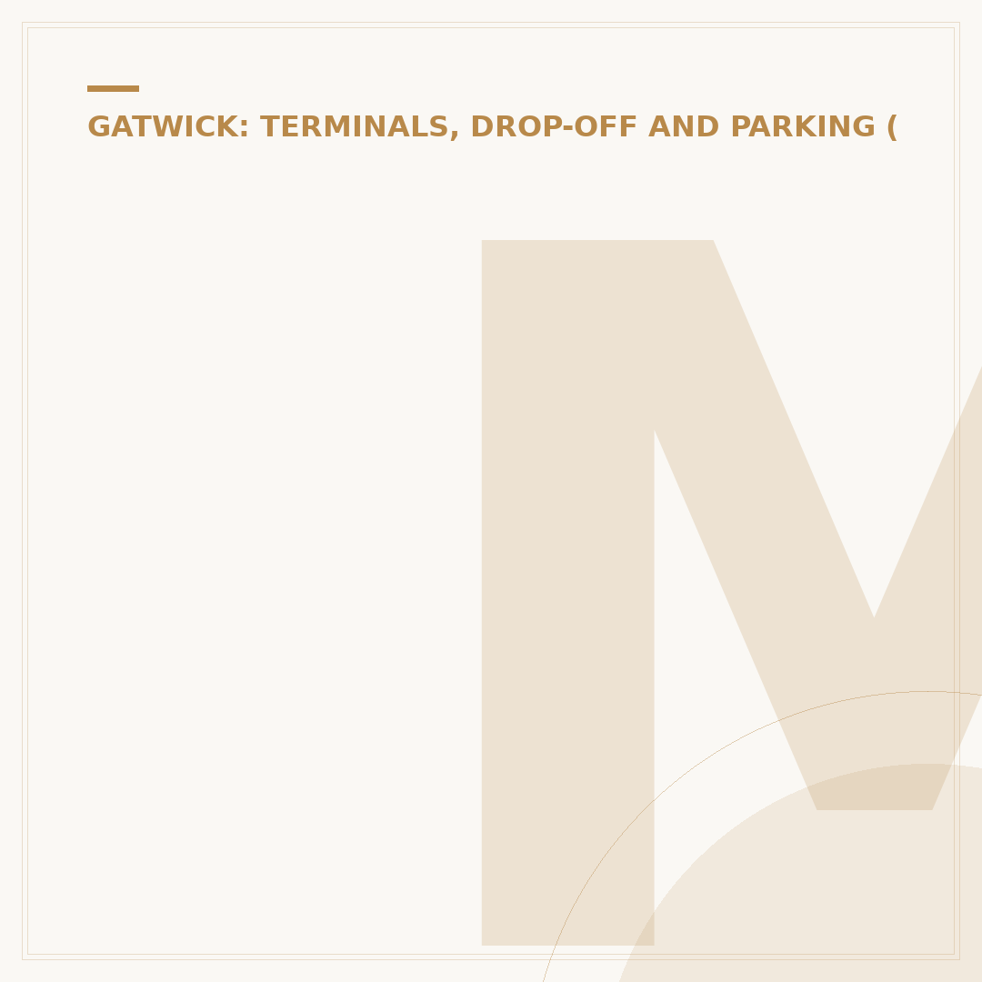 Managing the Gatwick Drop Off Charge Increase