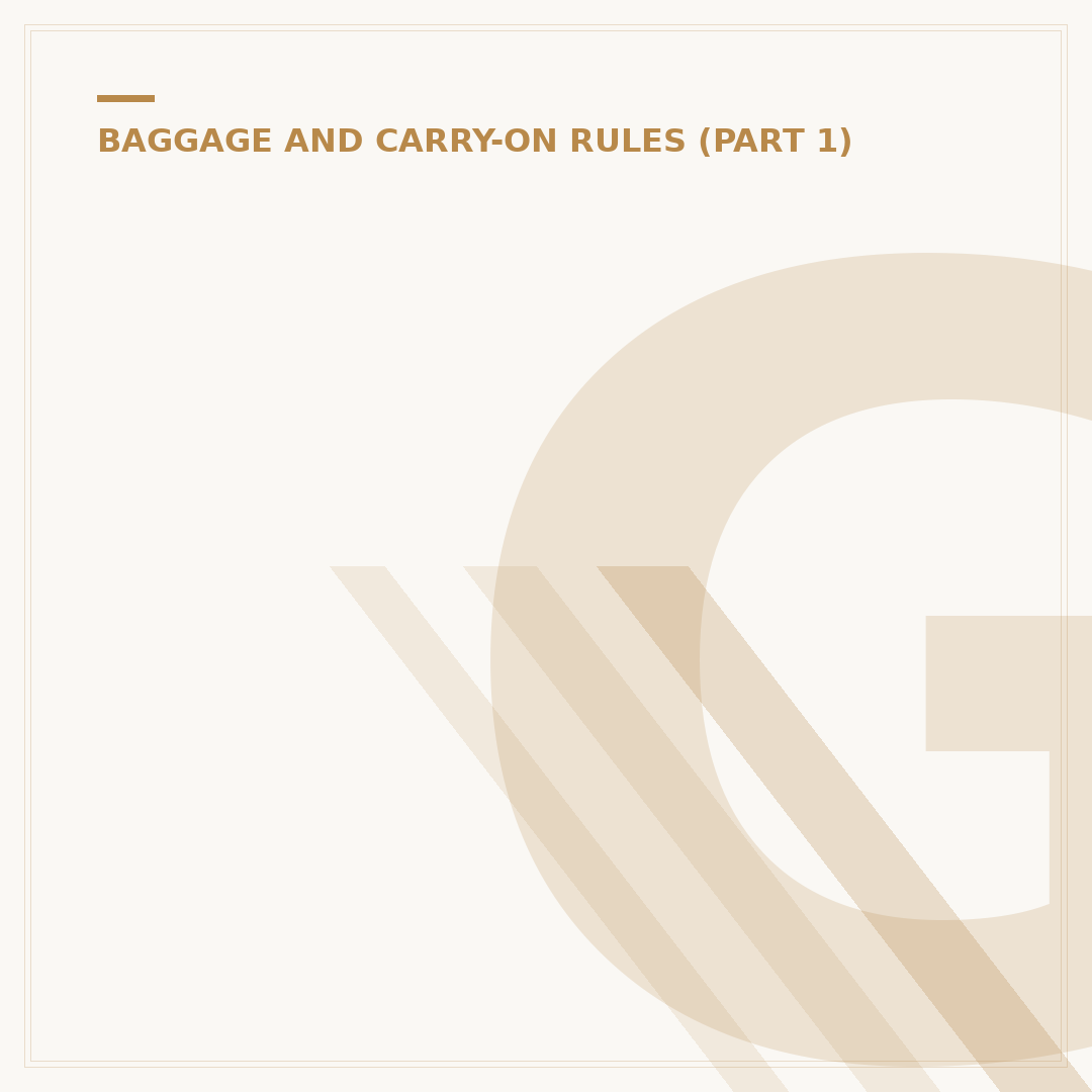 Gatwick Airport Hand Luggage Rules Explained