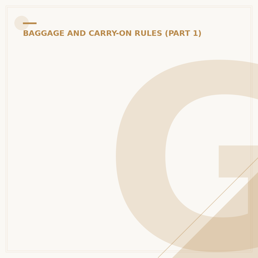 Gatwick Hand Luggage Rules Explained