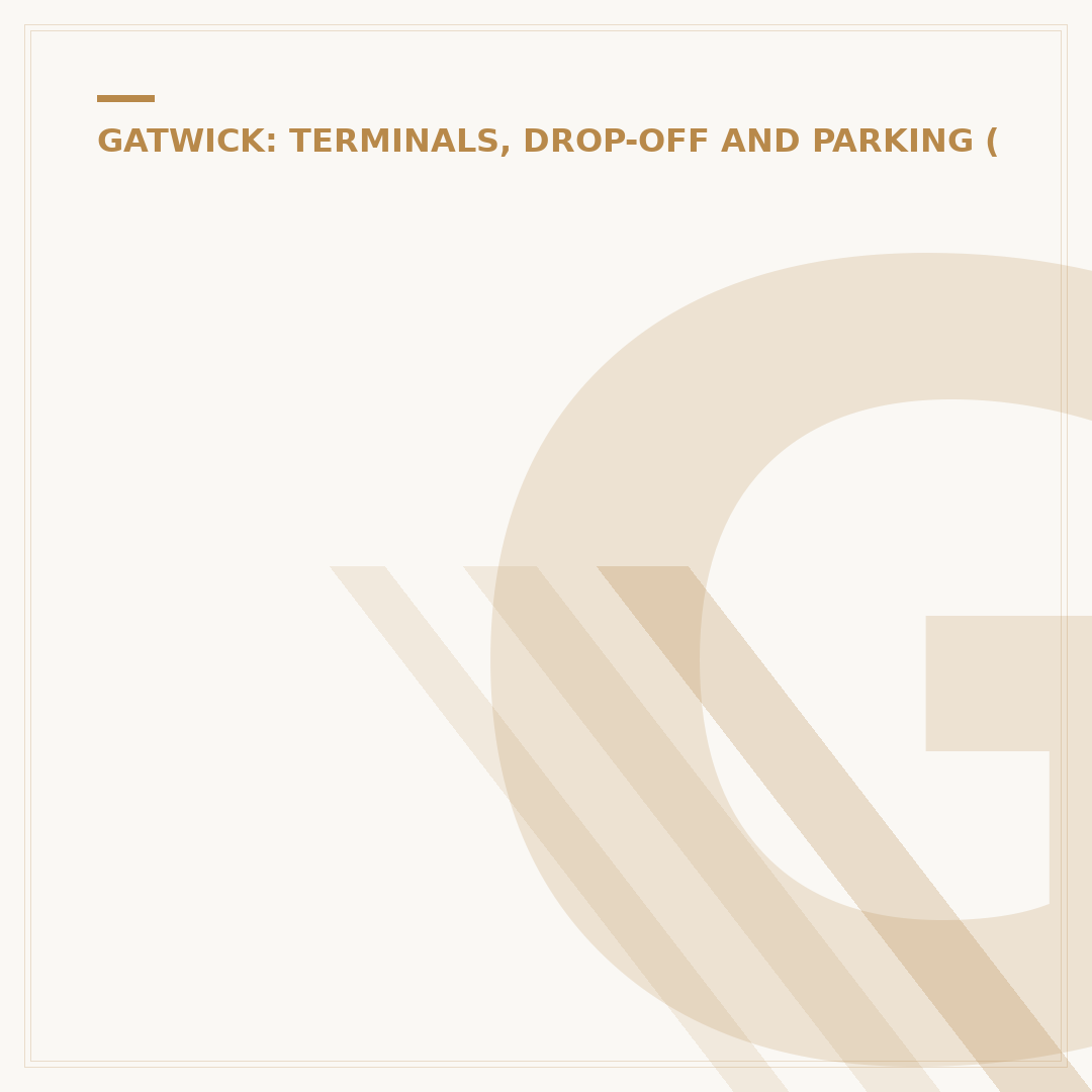 Gatwick North Terminal Stores: What's Available
