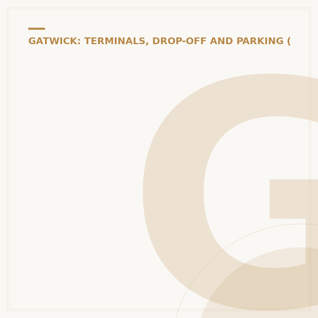 Gatwick Train Station to South Terminal Transfer