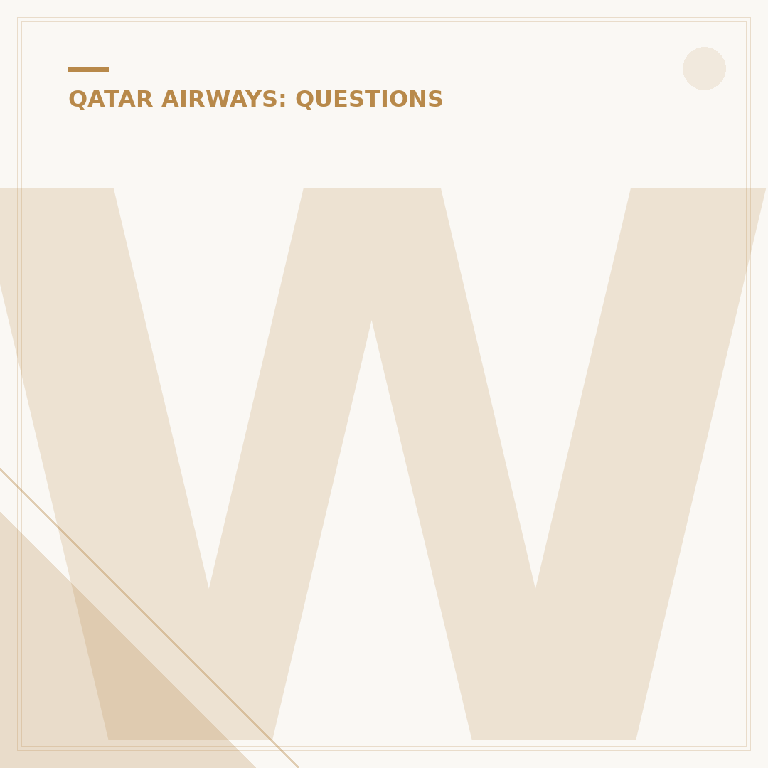 What to Do If Your Qatar Airways Flight Is Canceled