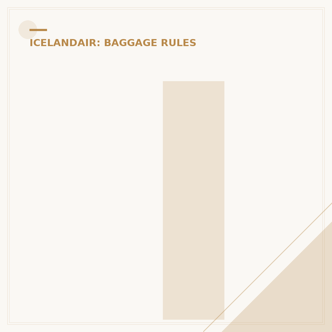 Icelandair Baggage Limit: Rules and Allowance Explained