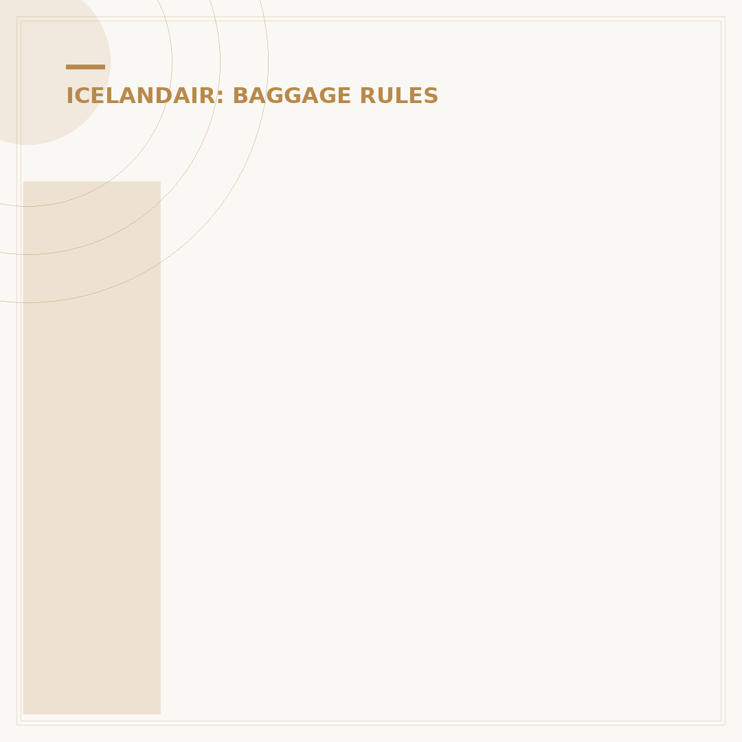 Icelandair Hand Luggage: Rules, Sizes, and Limits