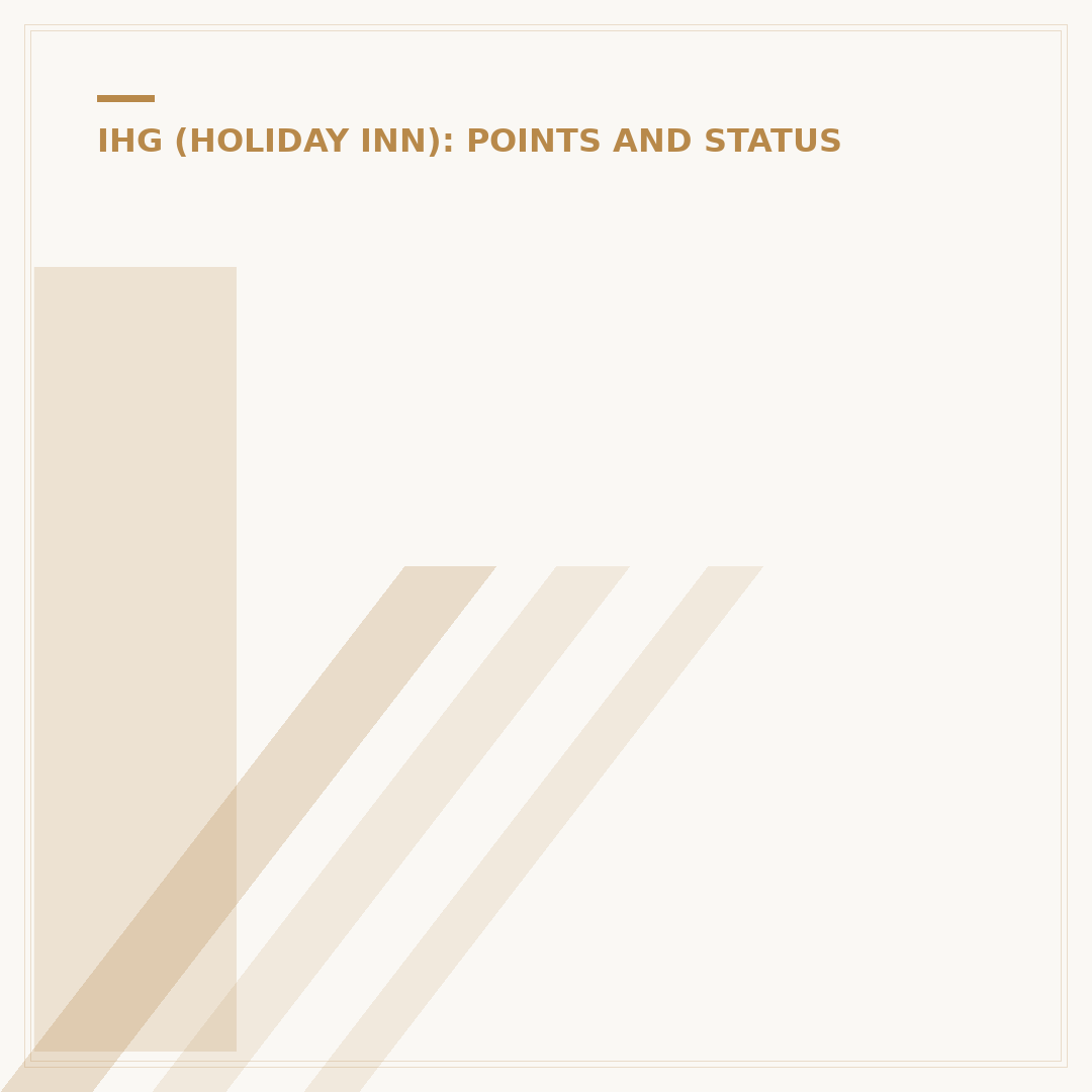 IHG Status Match: How to Approach Elite Tier Upgrades
