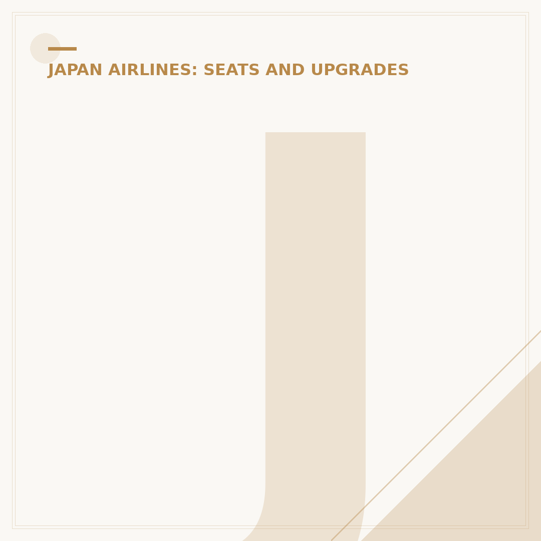 Japan Airlines Economy Class: Features, Seats & Booking