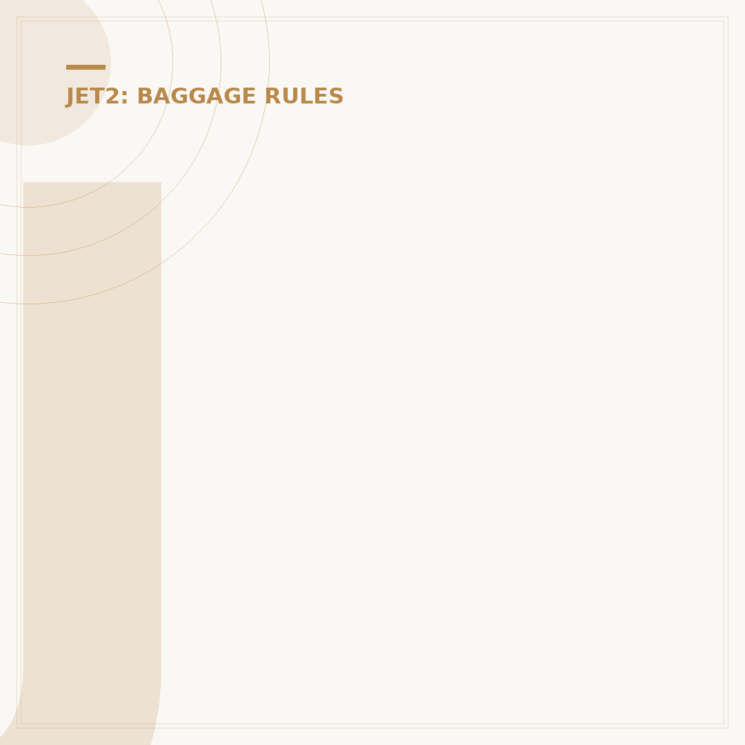 Jet2 Baggage Fees and Allowances