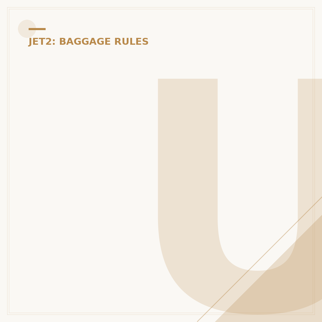 Understanding Jet2 Hold Luggage Weight Limits