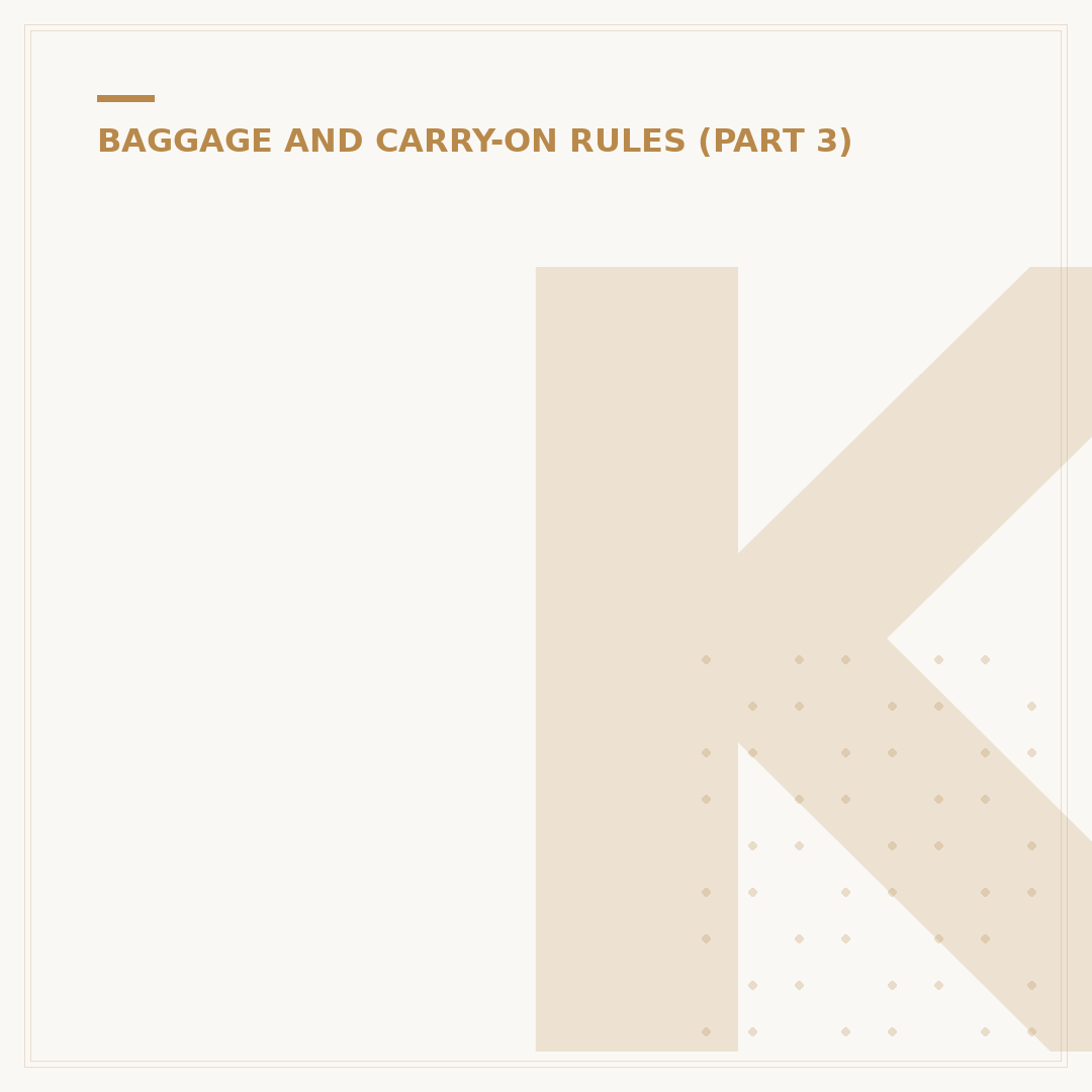 Kenya Airways Hand Baggage Allowance: Rules Explained