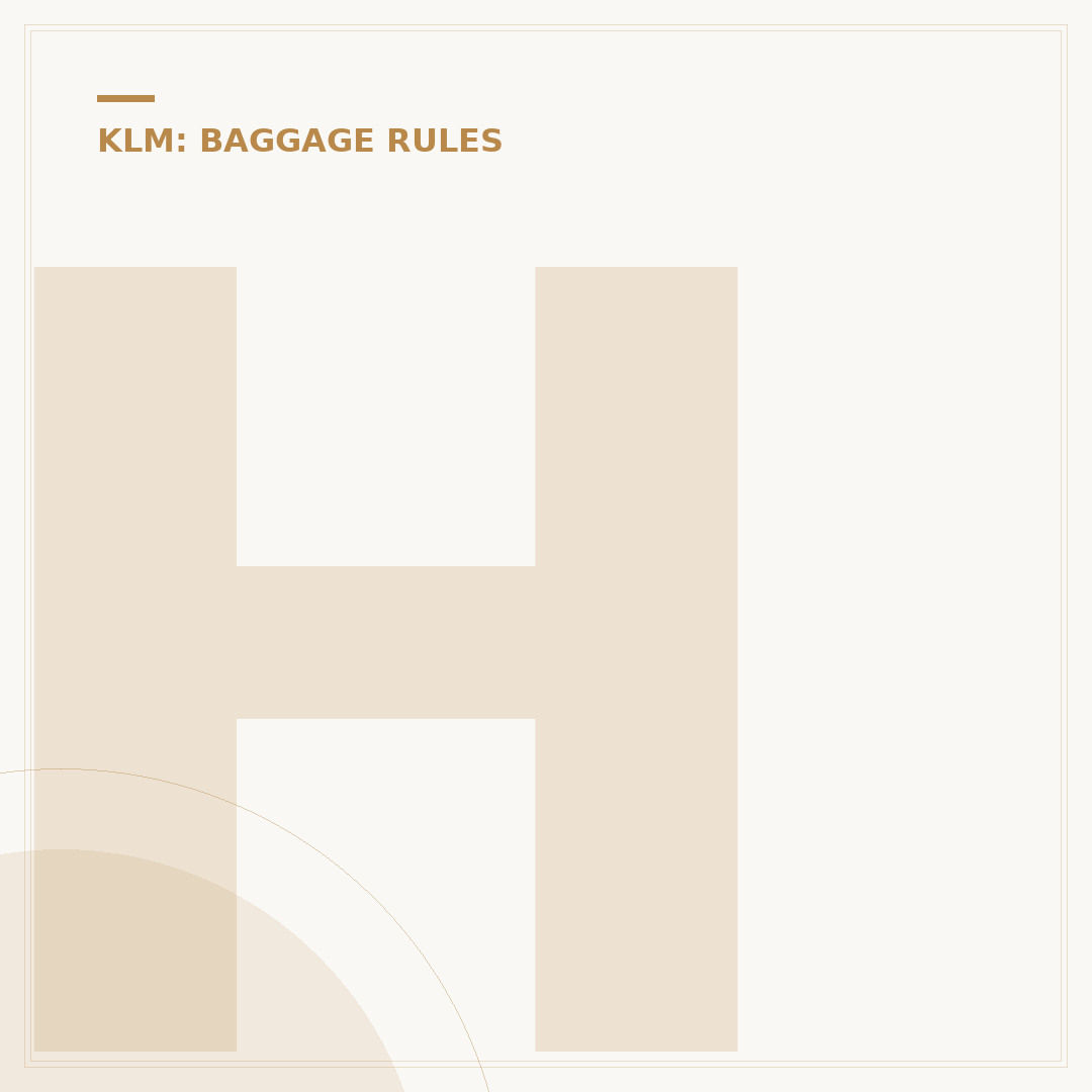 How to Manage KLM Add Baggage Requirements