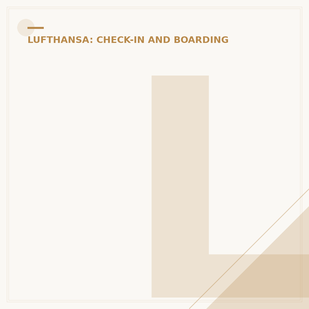 Lufthansa Check-in: Expert Procedures and Protocols
