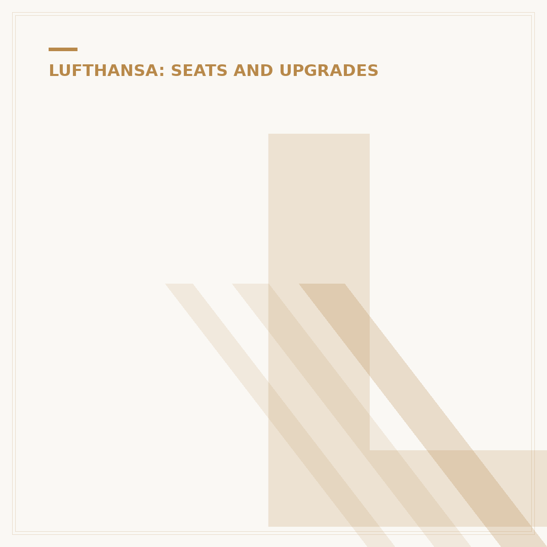 Lufthansa Economy: Navigating Fares and Cabin Comfort