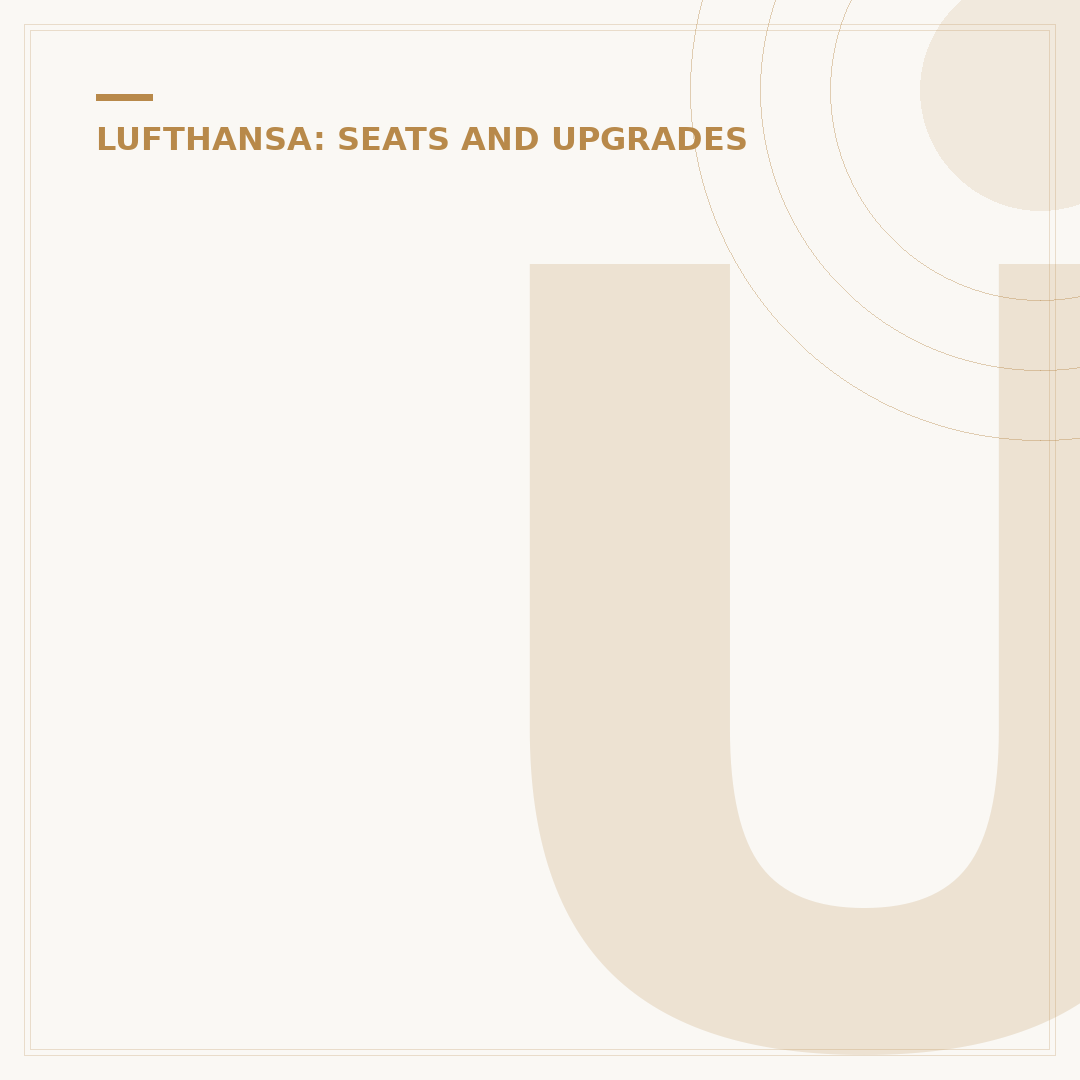 Understanding Lufthansa First Class Experience