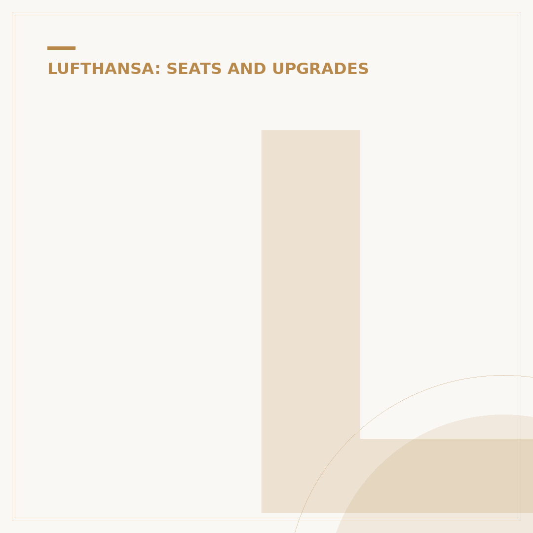 Lufthansa Seat Assignment
