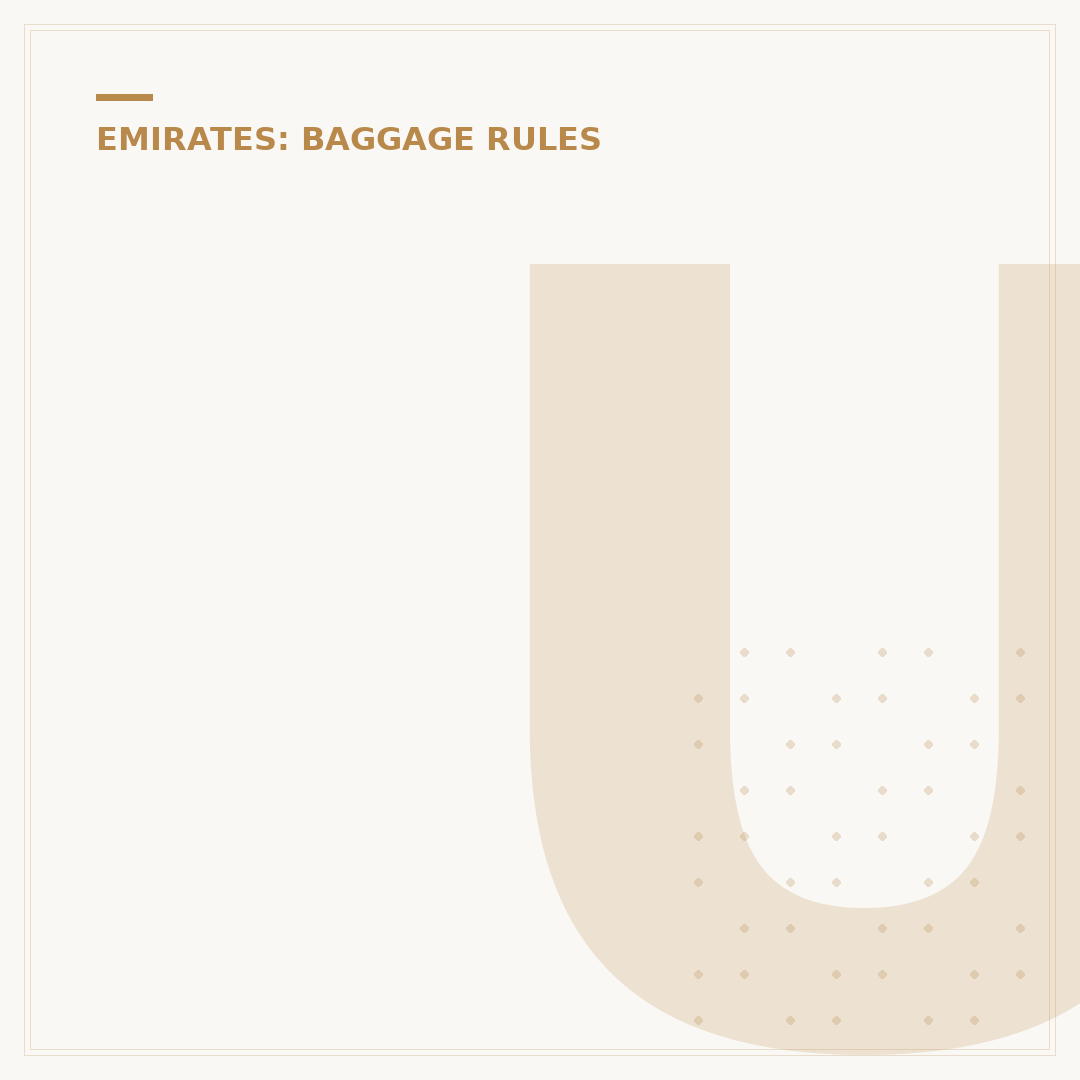 Understanding Luggage Weight in Emirates Airlines