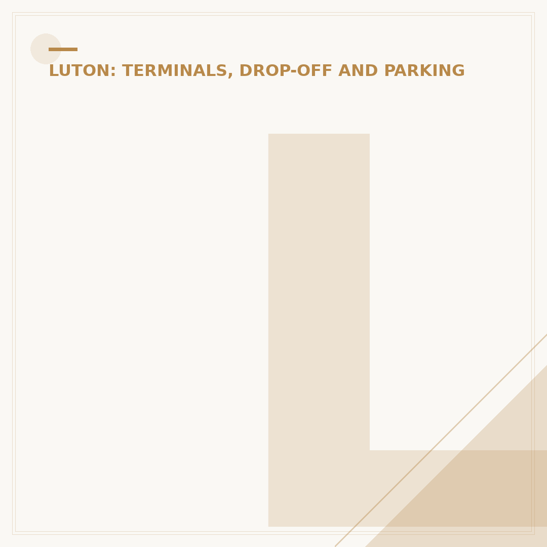 Luton Airport Drop Off: Pay By Card Terminal 1