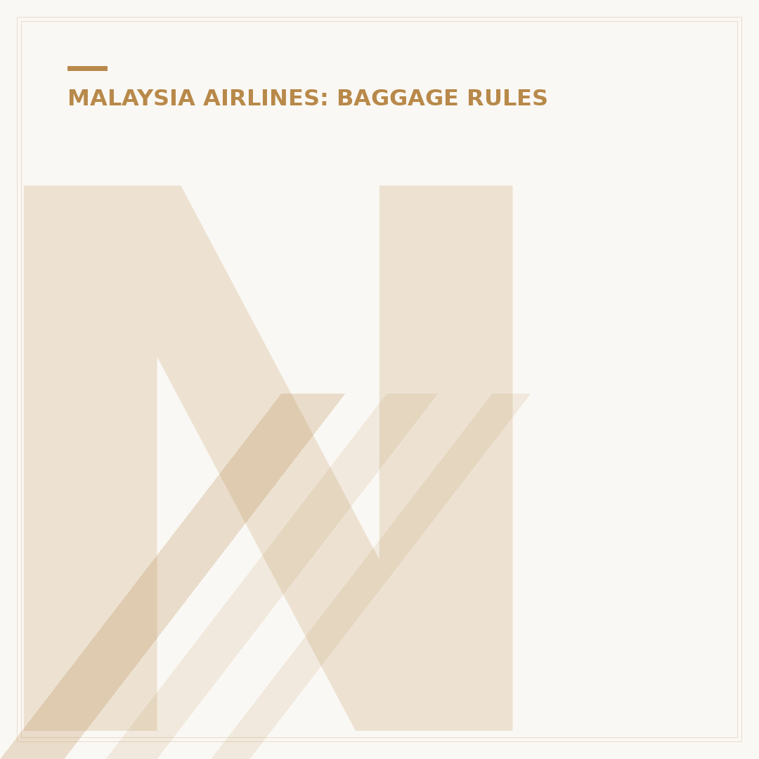 Navigating Your Malaysia Airlines Baggage Limit