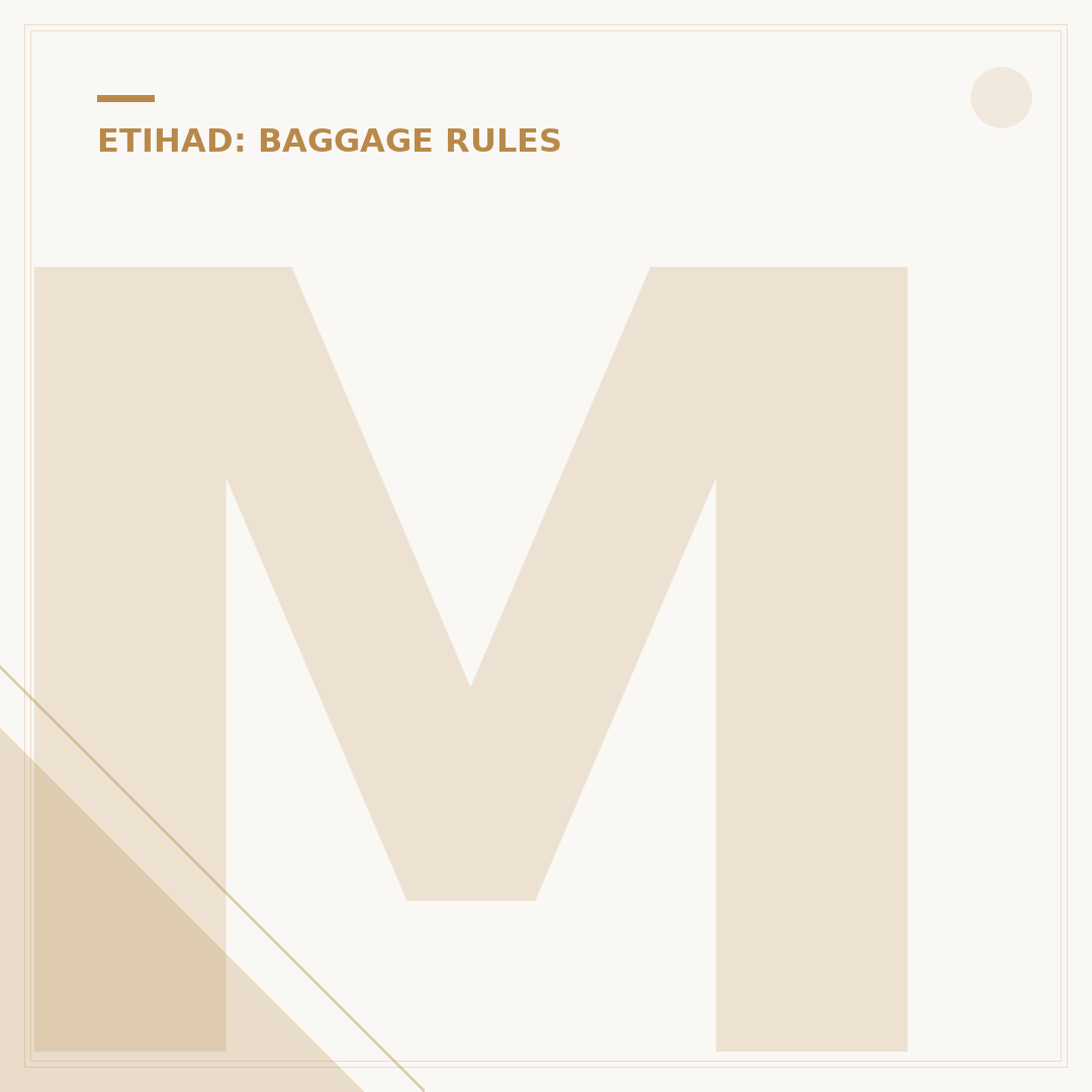 Managing Your Luggage Etihad Allowance