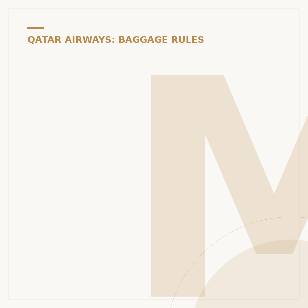 Managing Qatar Airways Additional Baggage Fees