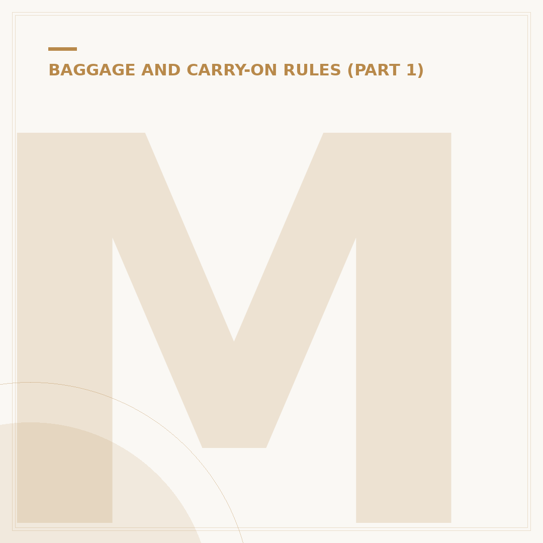 Manchester Airport Hand Luggage Rules: A Technical Review