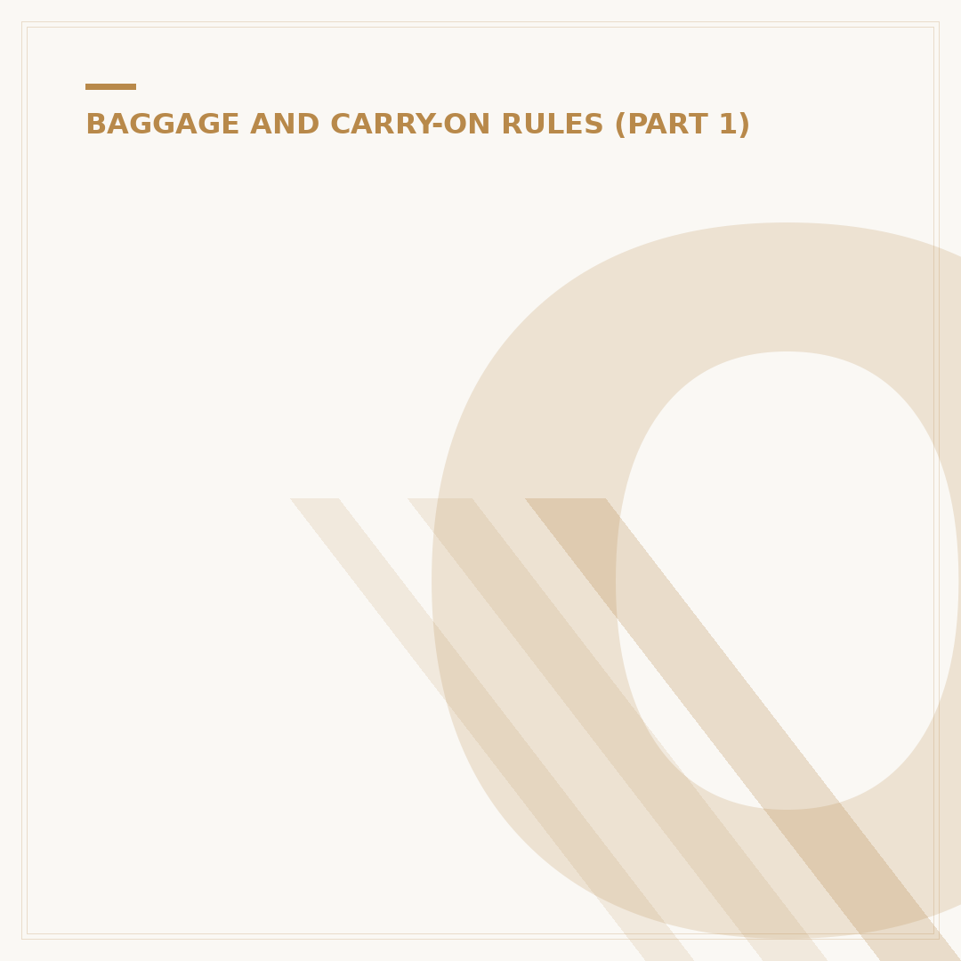 Oman Air Baggage Allowance