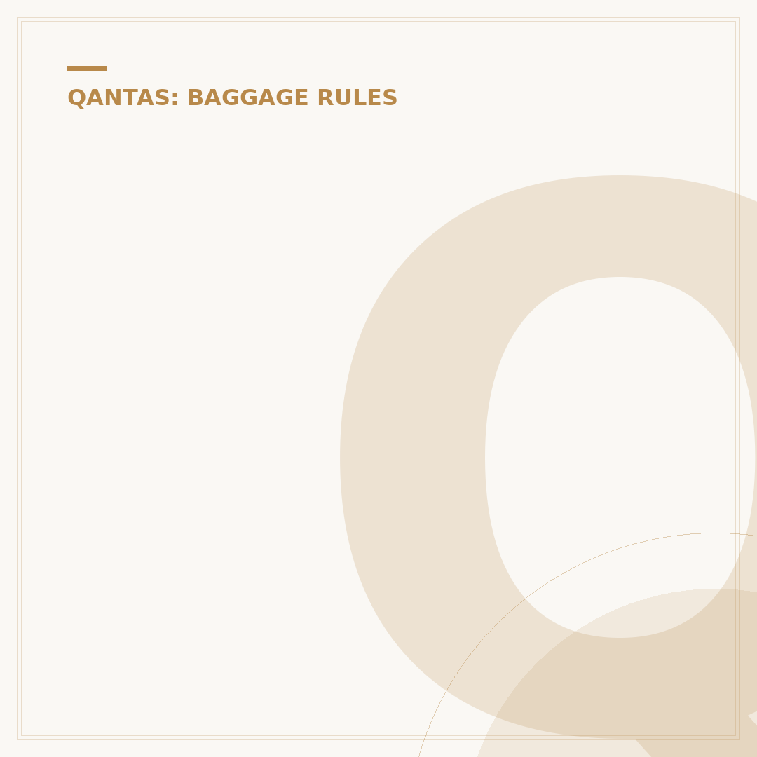 Qantas Baggage Allowance International: How to Verify