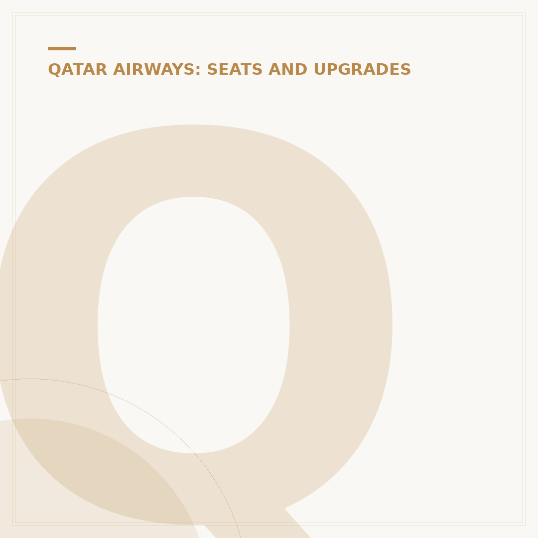 Qatar Airways Business Class Menu