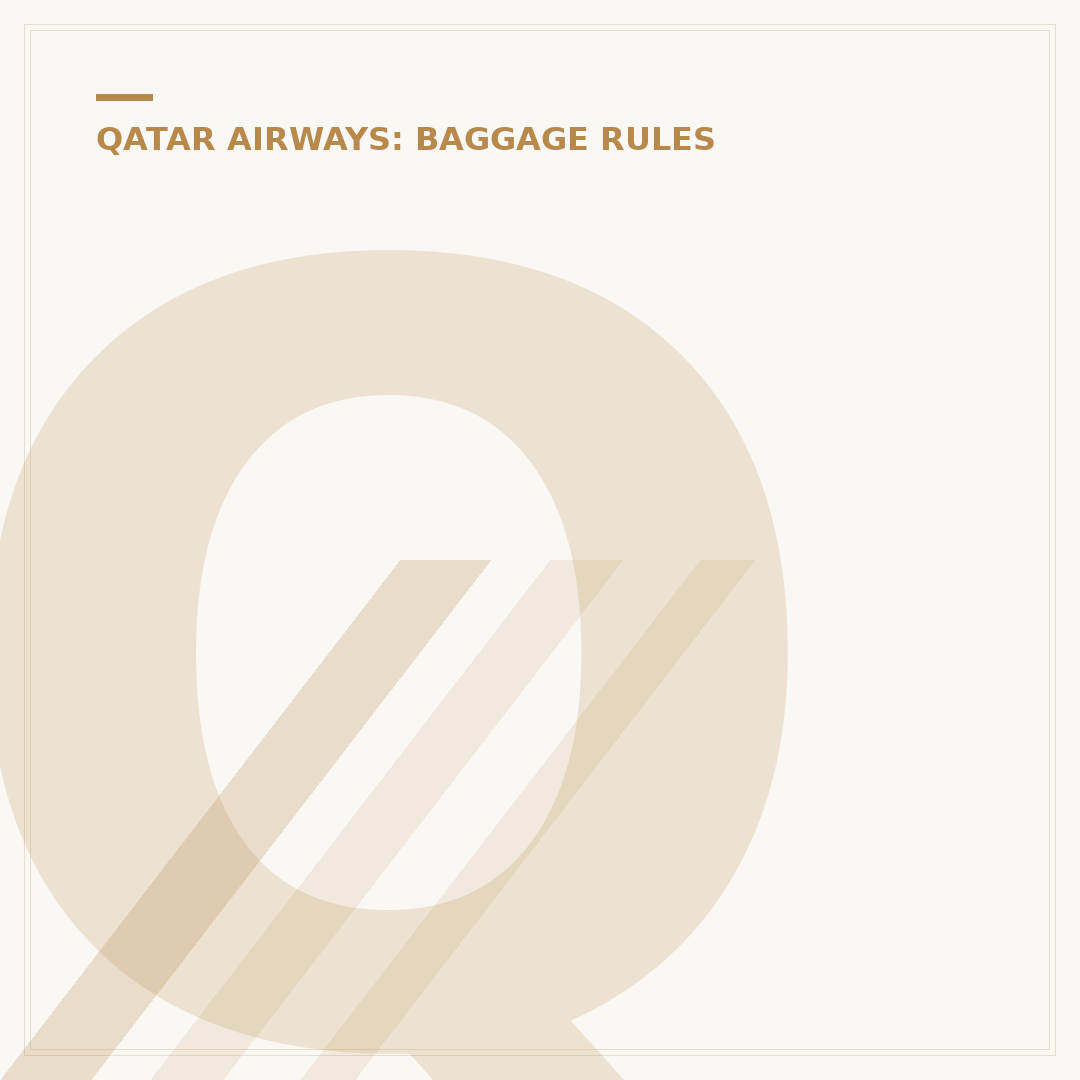 Qatar Airways Lost Property: A Recovery Protocol