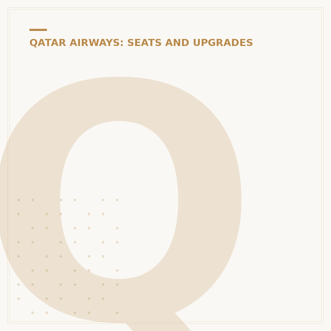 Qatar Airways Premium Economy Seats: A Detailed Look