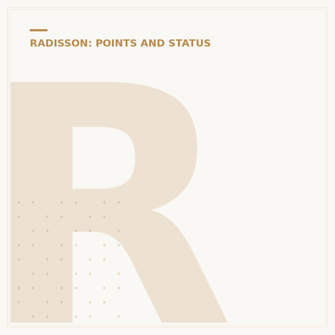 Radisson Rewards Card: Membership Benefits and Status
