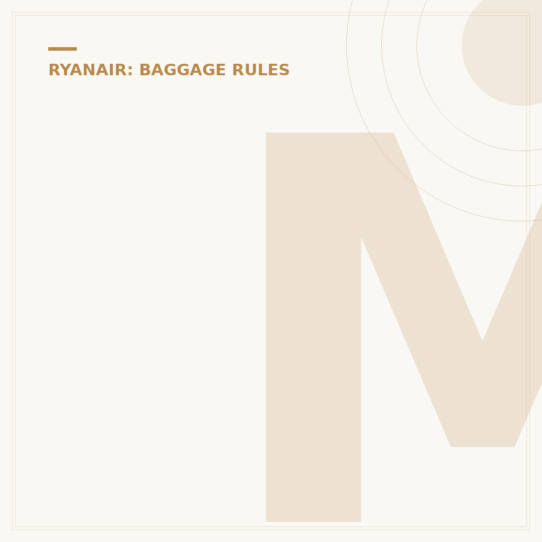 Mastering Your Ryanair 10kg Bag Allowance Rules
