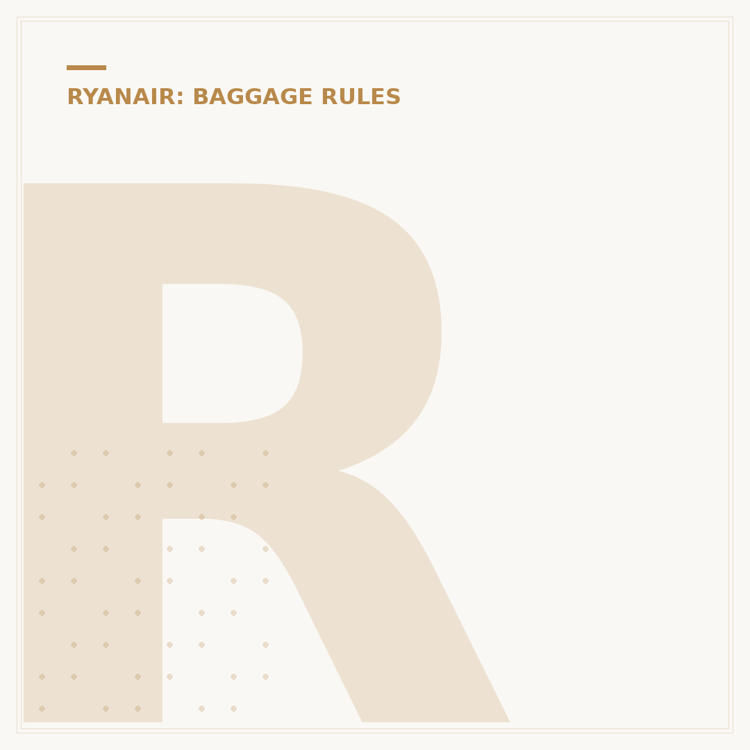 Ryanair Luggage Cardboard Tip: Ensure Your Cabin Bag Fits
