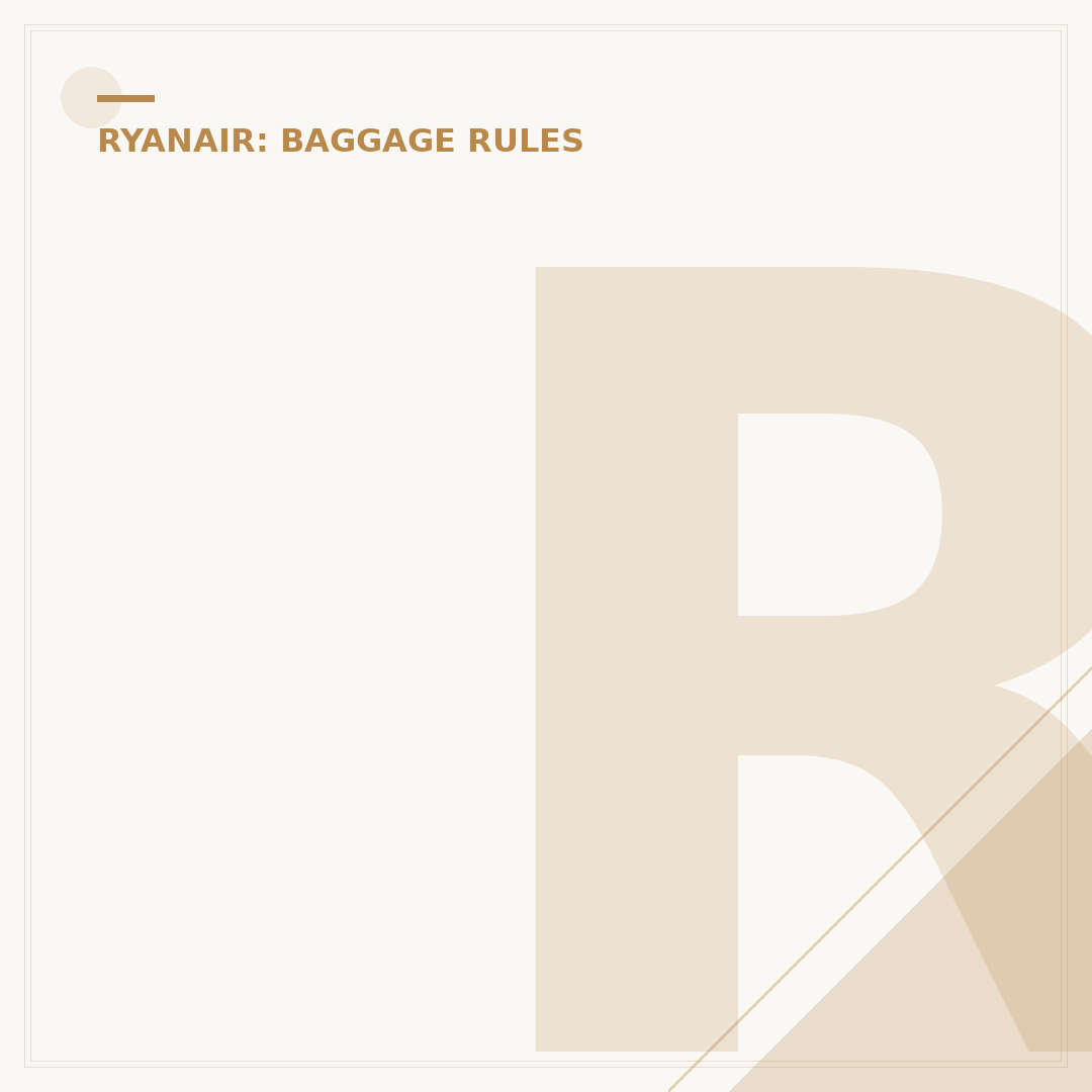 Ryanair Overweight Baggage: Fees, Allowances & Avoidance