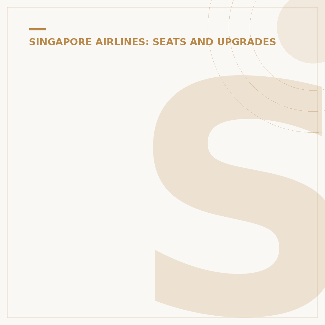 Singapore Airlines A380 1st Class
