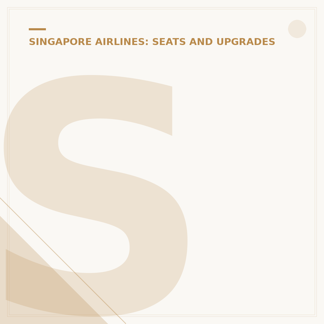 Singapore Airlines Business Class: Cabin Analysis