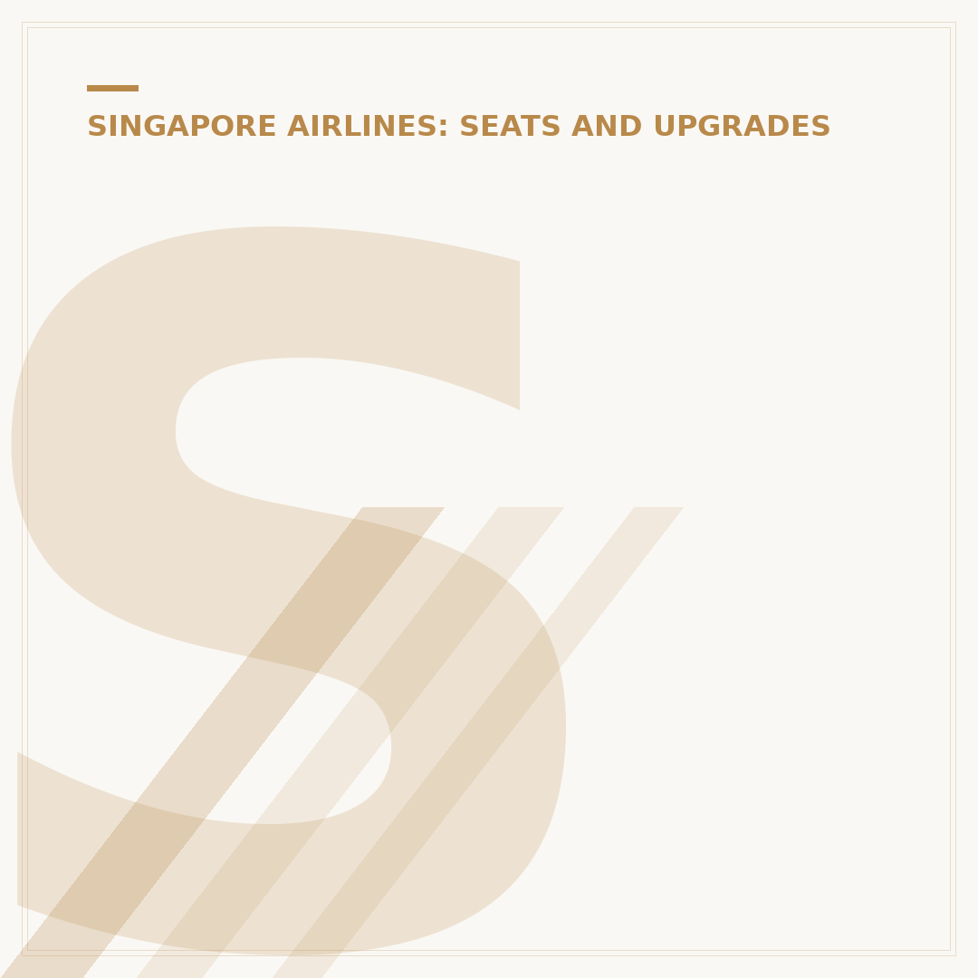 Singapore Airlines First Class: Evaluating the Experience