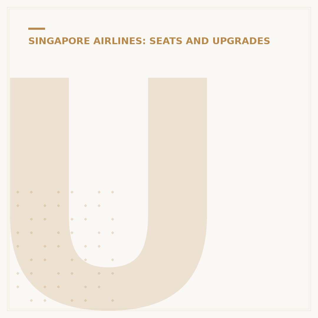Understanding Singapore Airlines Premium Economy Seats