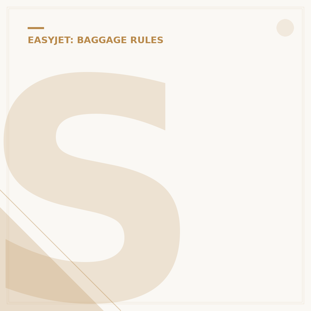 Small Under Seat Bag EasyJet: Achieving Compliance