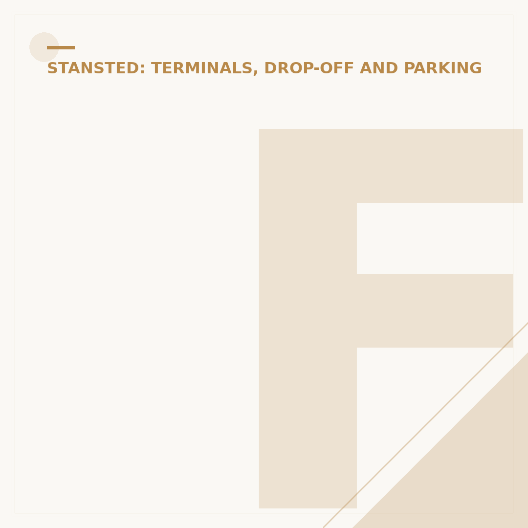 Free Set Down Parking at Stansted Airport