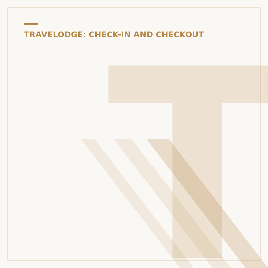 Travelodge UK Check-In Time