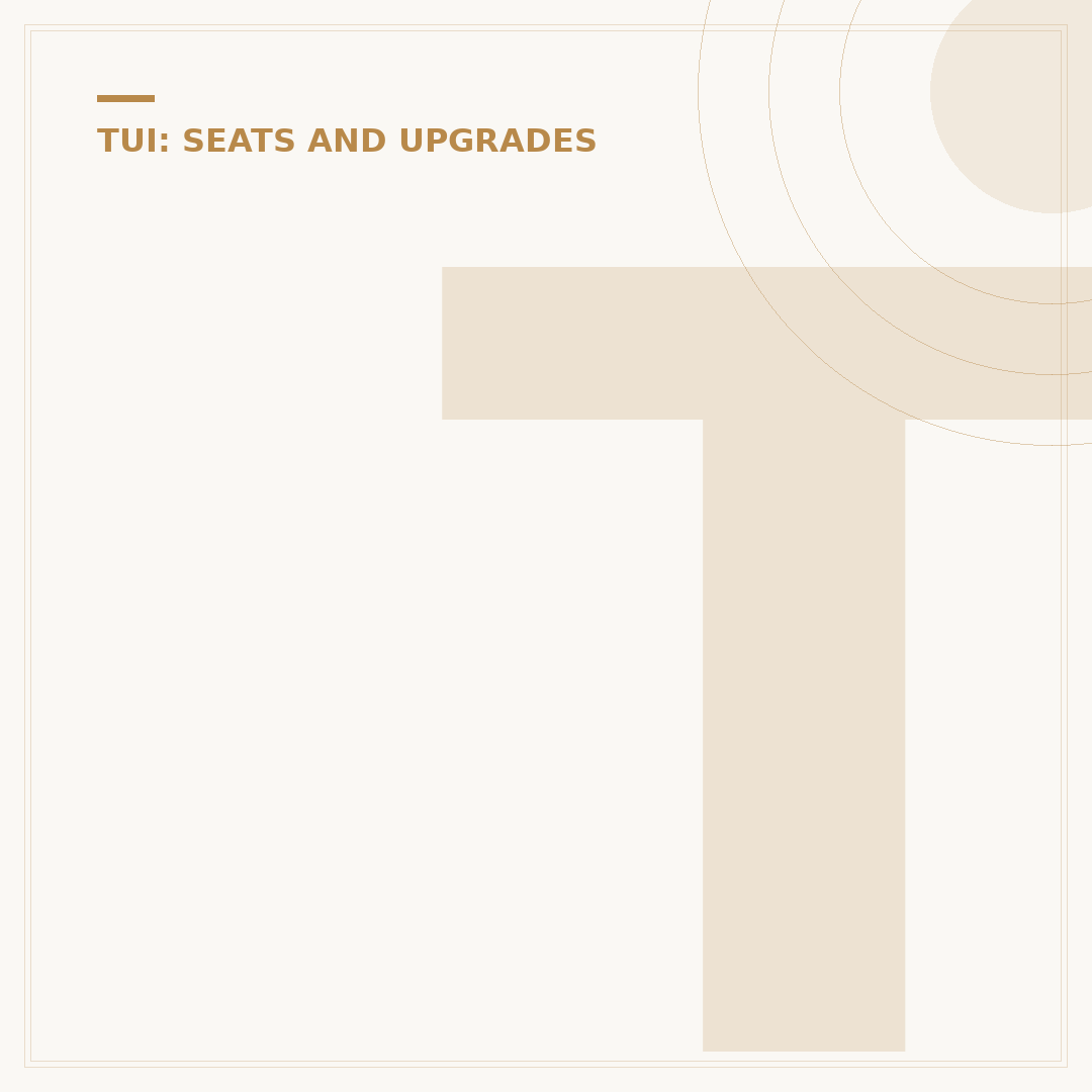 TUI Extra Legroom Seats: What to Expect & How to Book